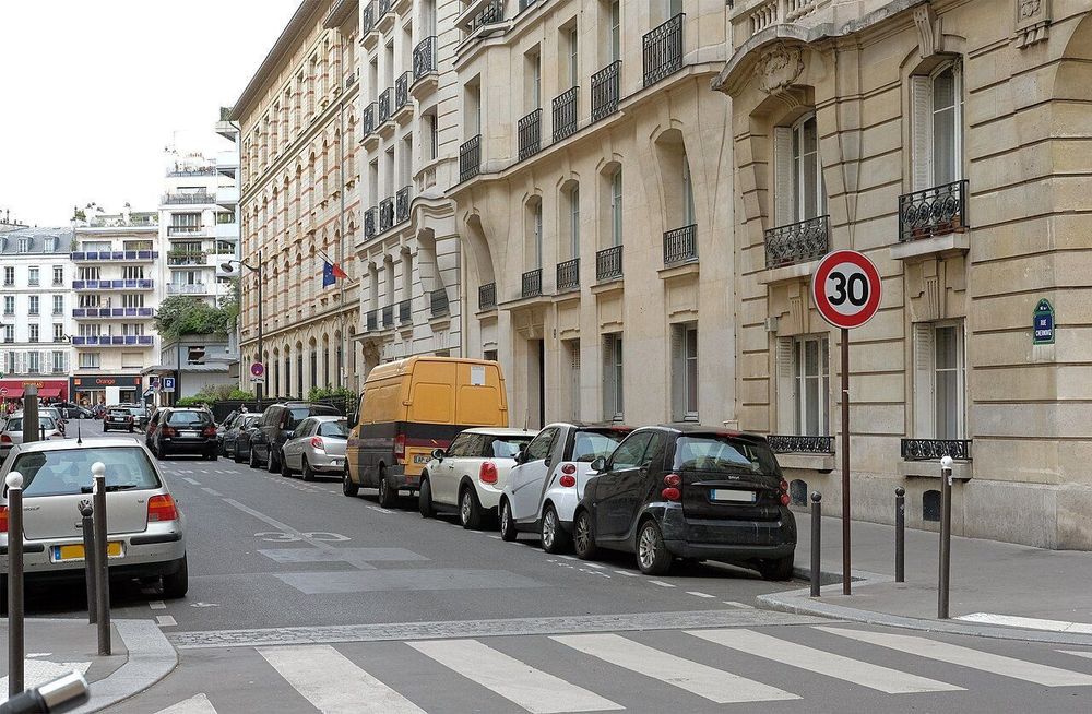 A residential street in Paris