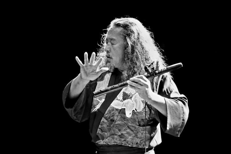 Kitaro with a flute